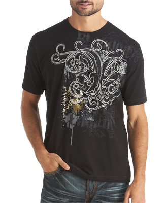 Pronto Blue Black & Tan Viper Lounge Tee