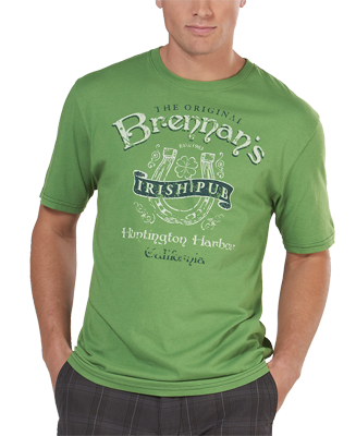 Pronto Blue Kelly Green Brennan's Pub Tee